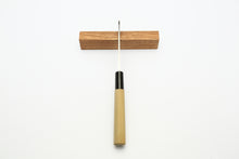 Load image into Gallery viewer, SAKAI YOSHITAKA 95mm 3 3/4 inch White-2 Kawamuki/Mentori Japanese Peeling Knife Optional Saya