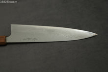 Load image into Gallery viewer, Naoki Mazaki Hon Sanmai Blue2 Damascus Gyuto 240mm with Kiri Box