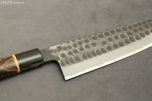 Load image into Gallery viewer, Mutsumi Hinoura White2 Kurouchi Hammered Bunka 180mm