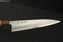 Load image into Gallery viewer, Naoki Mazaki Hon Sanmai Blue2 Damascus Gyuto 240mm with Kiri Box