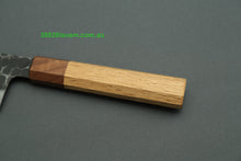 Load image into Gallery viewer, Mutsumi Hinoura White2 Kurouchi Hammered Gyuto 210mm with Saya MH-A