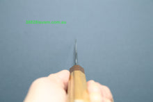 Load image into Gallery viewer, Mutsumi Hinoura White2 Kurouchi Hammered Gyuto 210mm with Saya MH-A