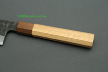 Load image into Gallery viewer, Mutsumi Hinoura White2 Kurouchi Hammered Gyuto 240mm with Saya MH-F