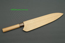 Load image into Gallery viewer, Mutsumi Hinoura White2 Kurouchi Hammered Gyuto 240mm with Saya MH-F