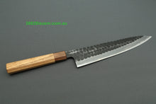 Load image into Gallery viewer, Mutsumi Hinoura White2 Kurouchi Hammered Gyuto 240mm with Saya MH-D