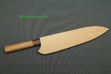Load image into Gallery viewer, Mutsumi Hinoura White2 Kurouchi Hammered Gyuto 240mm with Saya MH-D