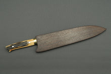 Load image into Gallery viewer, Takeshi Saji 31-Layer VG10 Nickel Damascus 270mm Gyuto Stag Handle with Saya TS-1