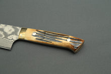Load image into Gallery viewer, Takeshi Saji 31-Layer VG10 Nickel Damascus 270mm Gyuto Stag Handle with Saya TS-2