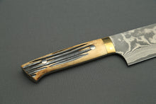 Load image into Gallery viewer, Takeshi Saji 31-Layer VG10 Nickel Damascus 270mm Gyuto Stag Handle with Saya TS-3