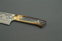 Load image into Gallery viewer, Takeshi Saji 31-Layer VG10 Nickel Damascus 270mm Gyuto Stag Handle with Saya TS-3