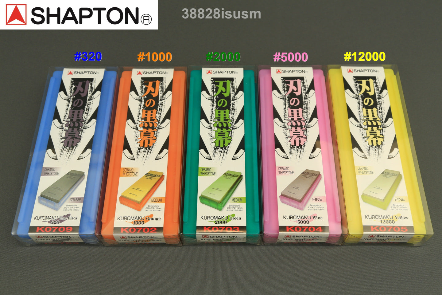 Shapton Professional Ceramic Whetstones #320 + #1000 + #2000 + #5000 + #12000