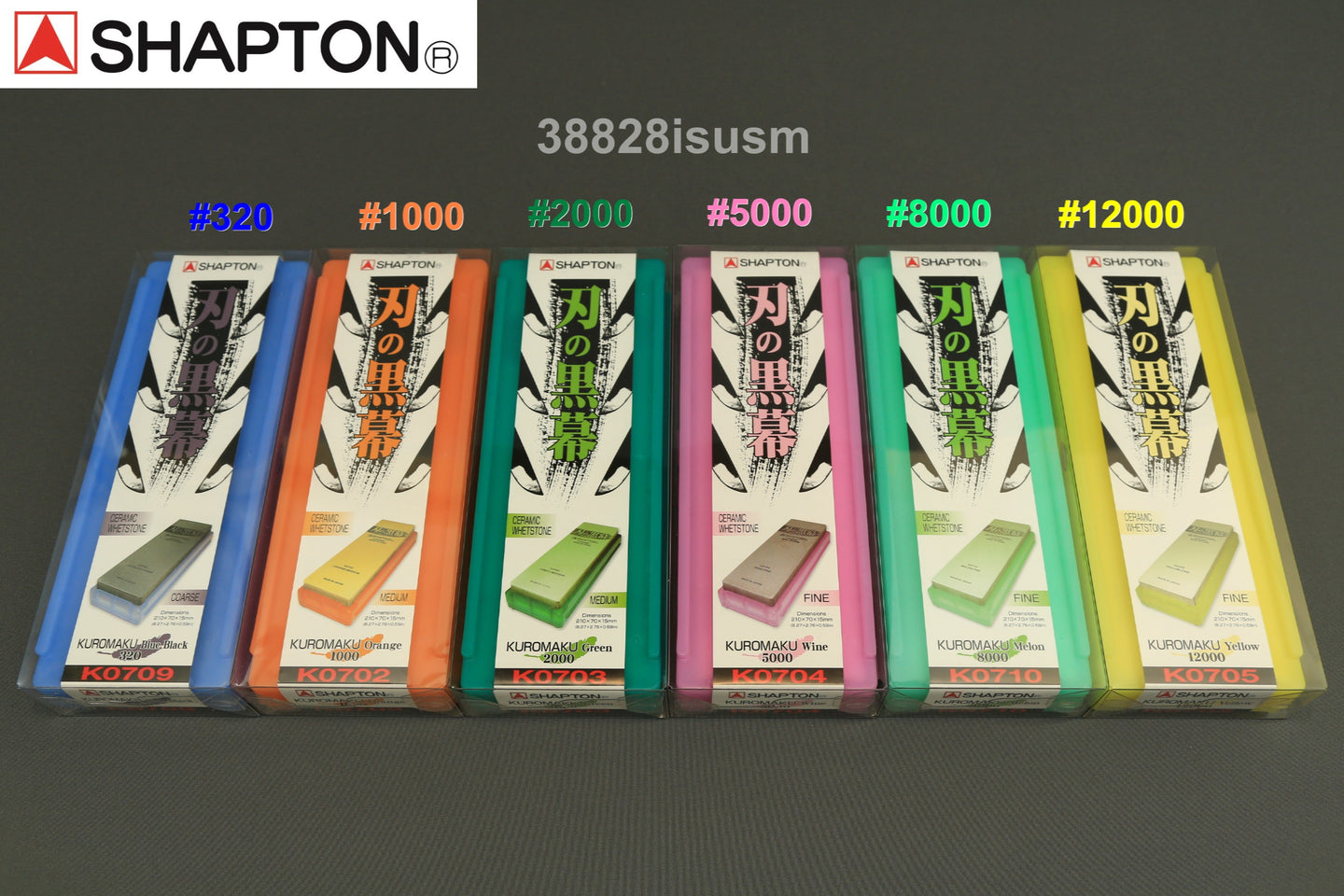 Shapton Professional Ceramic Whetstones #320 + #1000 + #2000 + #5000 + #8000 + #12000