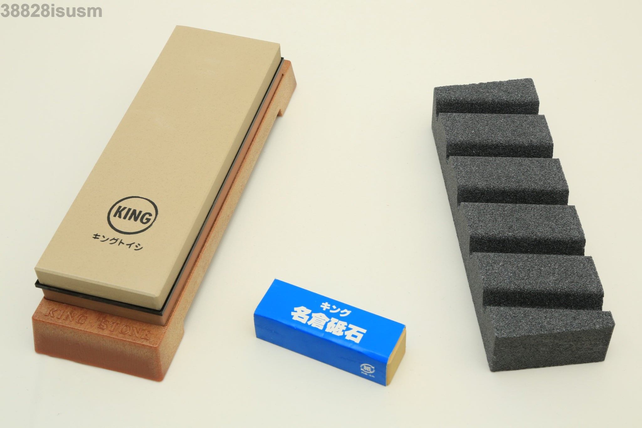 King KW-65 Pietra Per Affilare Grana 1000/6000 Con Nagura 8000 - Made In Japan