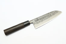 Load image into Gallery viewer, YOSHITAKA 165mm Blue 2 Nashiji Santoku Japanese Kitchen Knife
